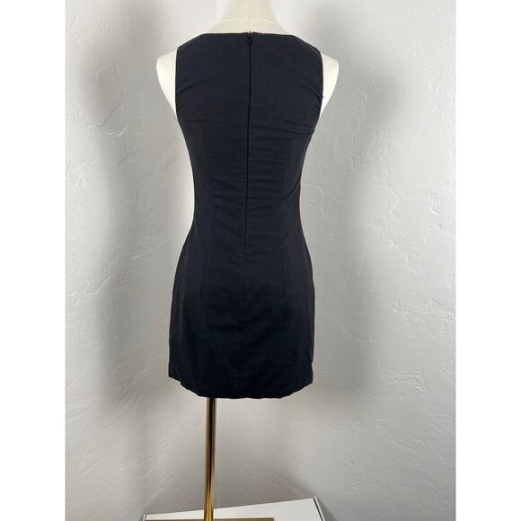 J's Exte BODY CON MINI DRESS Zippers Black (Womens: XS Size 2) - Picture 8 of 12